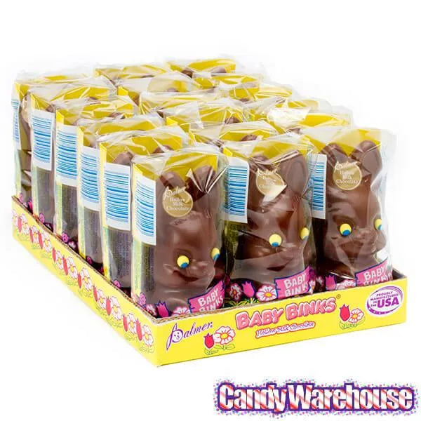 Palmer Baby Binks 2-Ounce Chocolate Easter Bunnies: 18-Piece Box