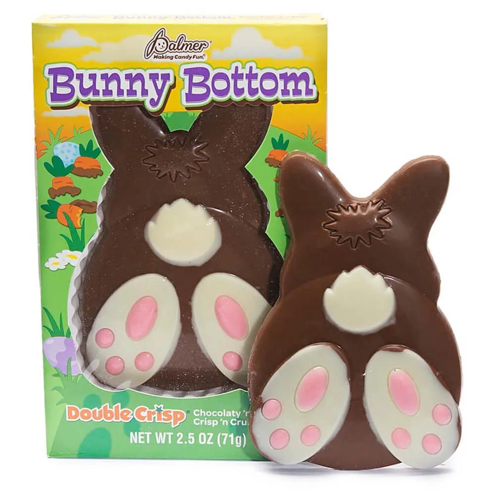 Palmer Bunny Bottom Double Crisp Chocolate Easter Candy Boxes: 24-Piece Case