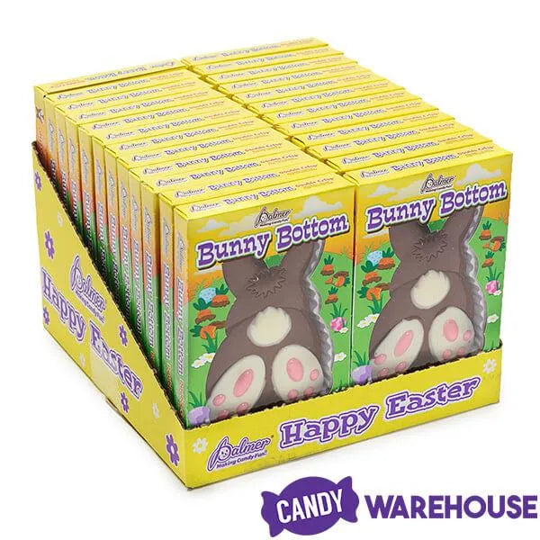 Palmer Bunny Bottom Double Crisp Chocolate Easter Candy Boxes: 24-Piece Case