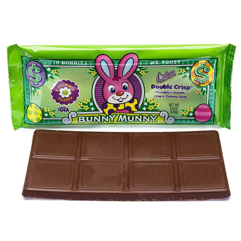 Palmer Bunny Munny Easter Chocolate Bars: 18-Piece Box