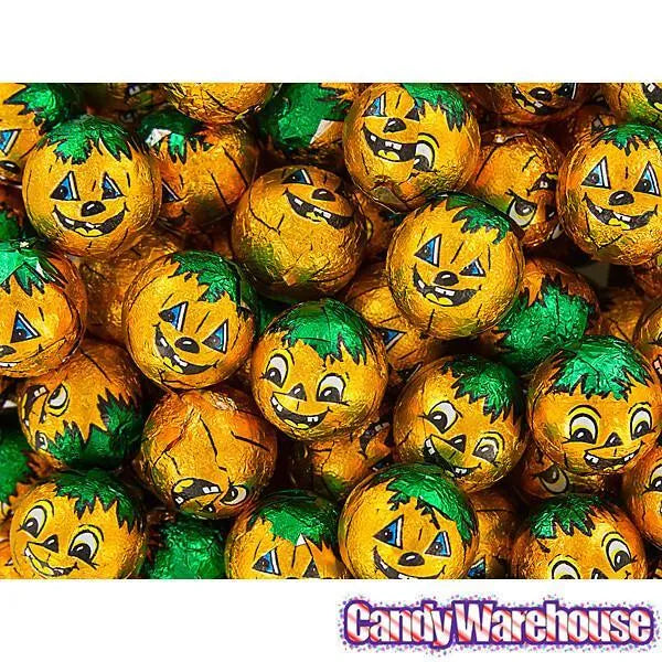 Palmer Caramel Filled Chocolate Pumpkins Candy: 4LB Bag