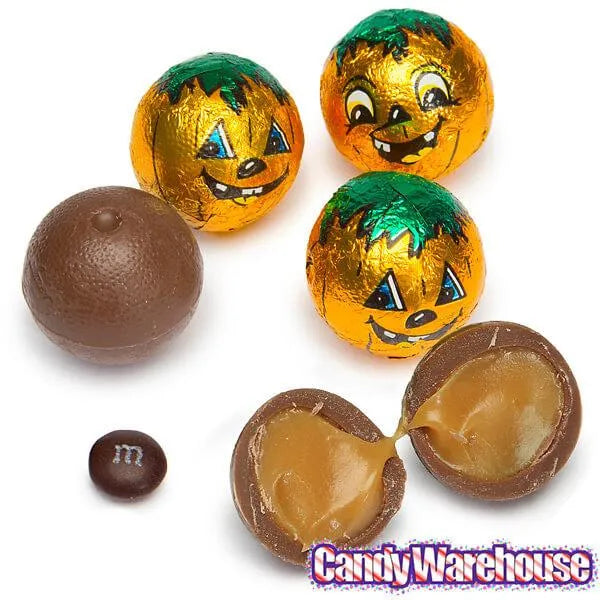 Palmer Caramel Filled Chocolate Pumpkins Candy: 4LB Bag