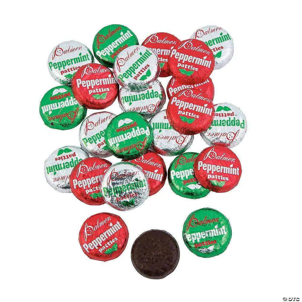 Palmer Christmas Peppermint Patties Candy: 4LB Bag