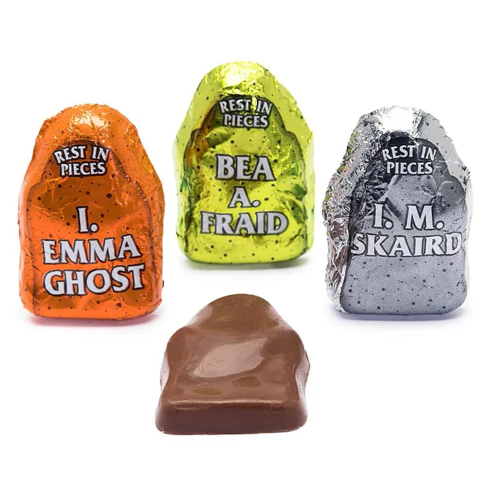 Palmer Foil Wrapped Chocolate Gravestones Halloween Candy: 4LB Bag