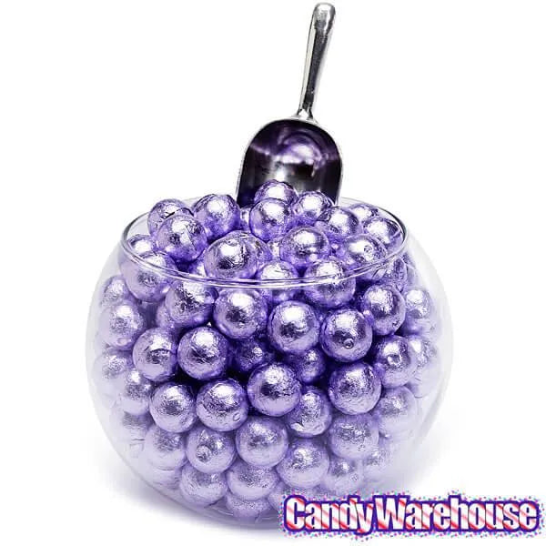 Palmer Foiled Caramel Filled Chocolate Candy Balls - Lavender: 5LB Bag