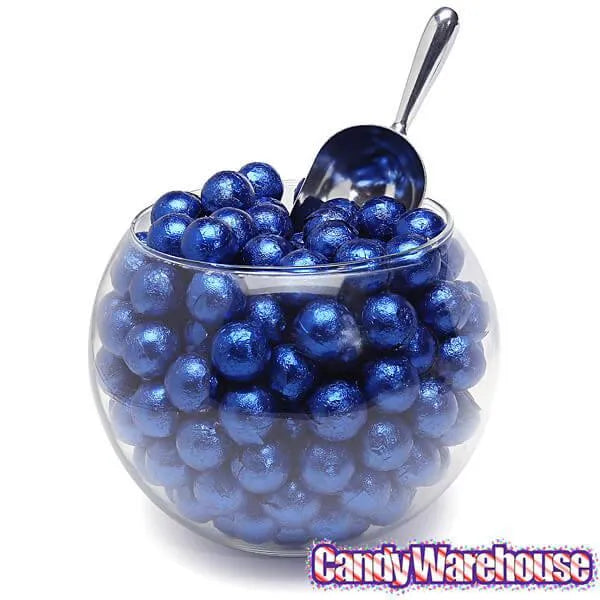 Palmer Foiled Caramel Filled Chocolate Candy Balls - Royal Blue: 5LB Bag