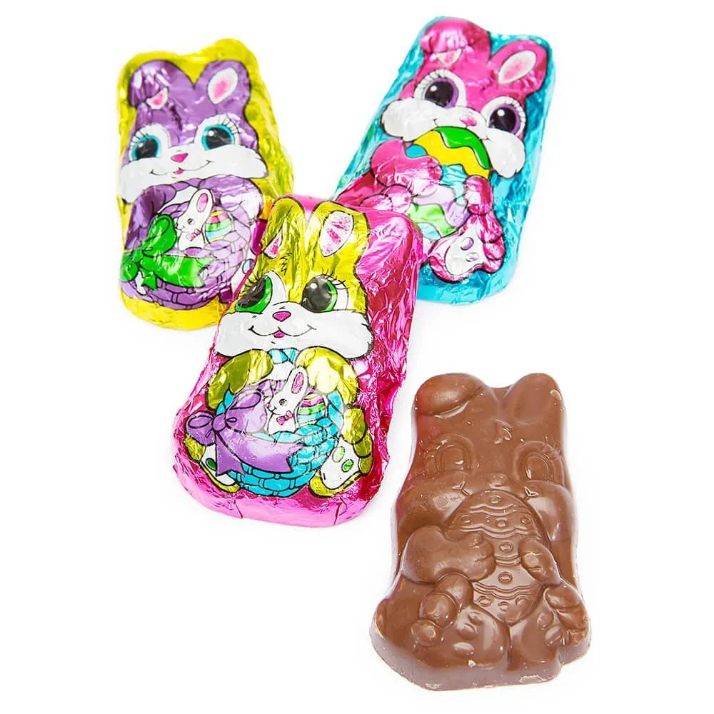 Palmer Foiled Chocolate Bunnies Easter Candy: 4LB Bag