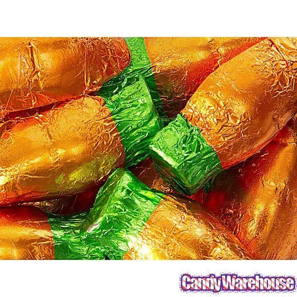 Palmer Foiled Chocolate Carrots: 4LB Bag