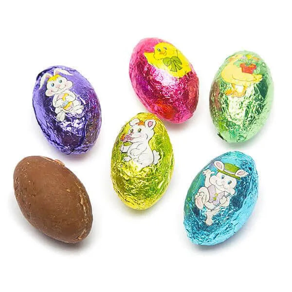 Palmer Foiled Chocolate Easter Eggs Candy: 5LB Bag