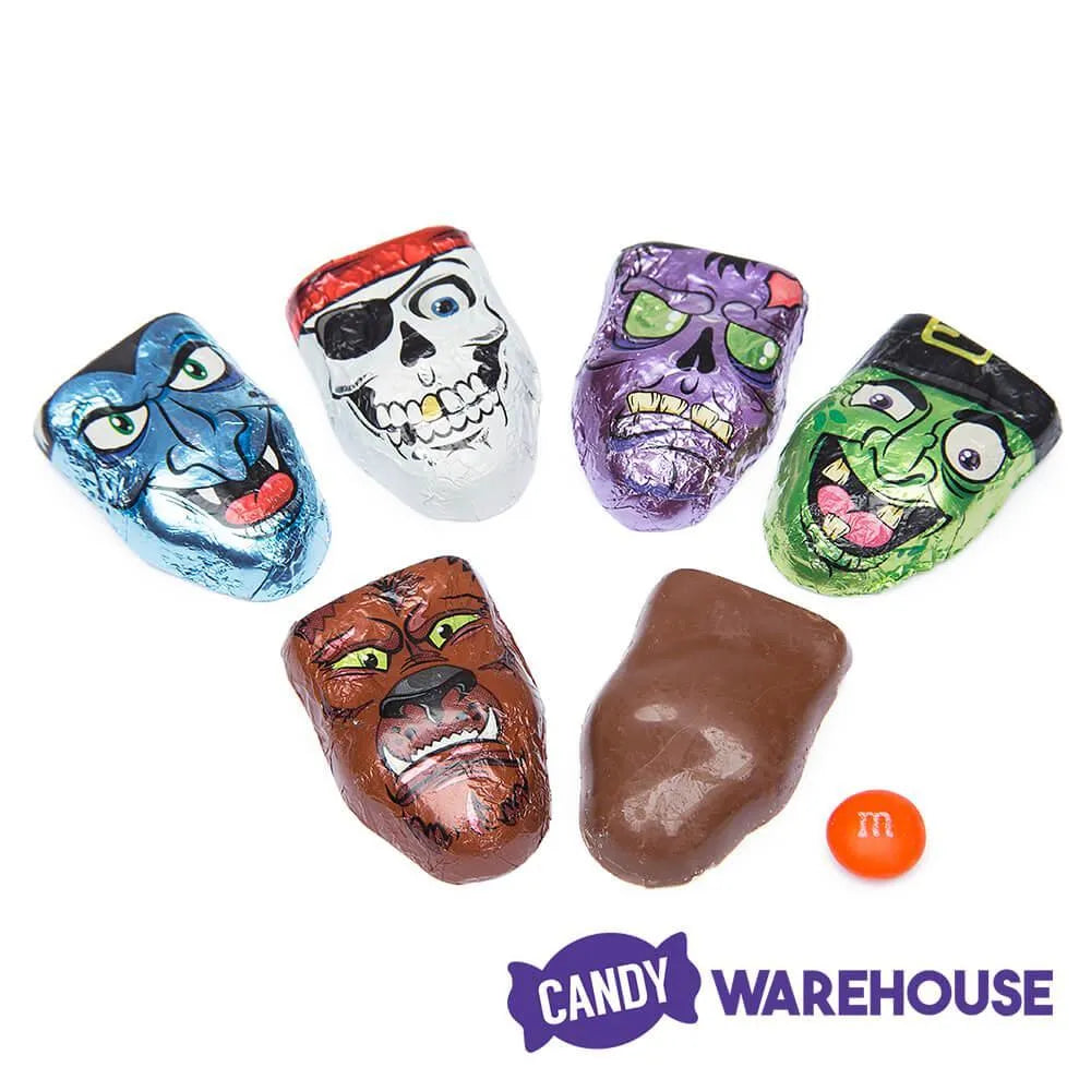 Palmer Foiled Chocolate Monster Heads: 4LB Bag