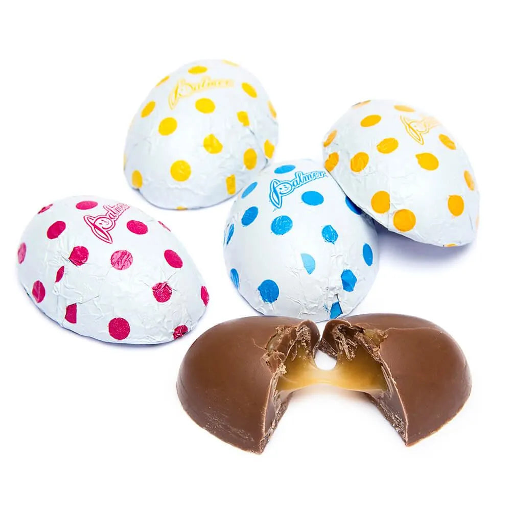 Palmer Foiled Chocolate Polka Dot Easter Eggs: 4LB Bag