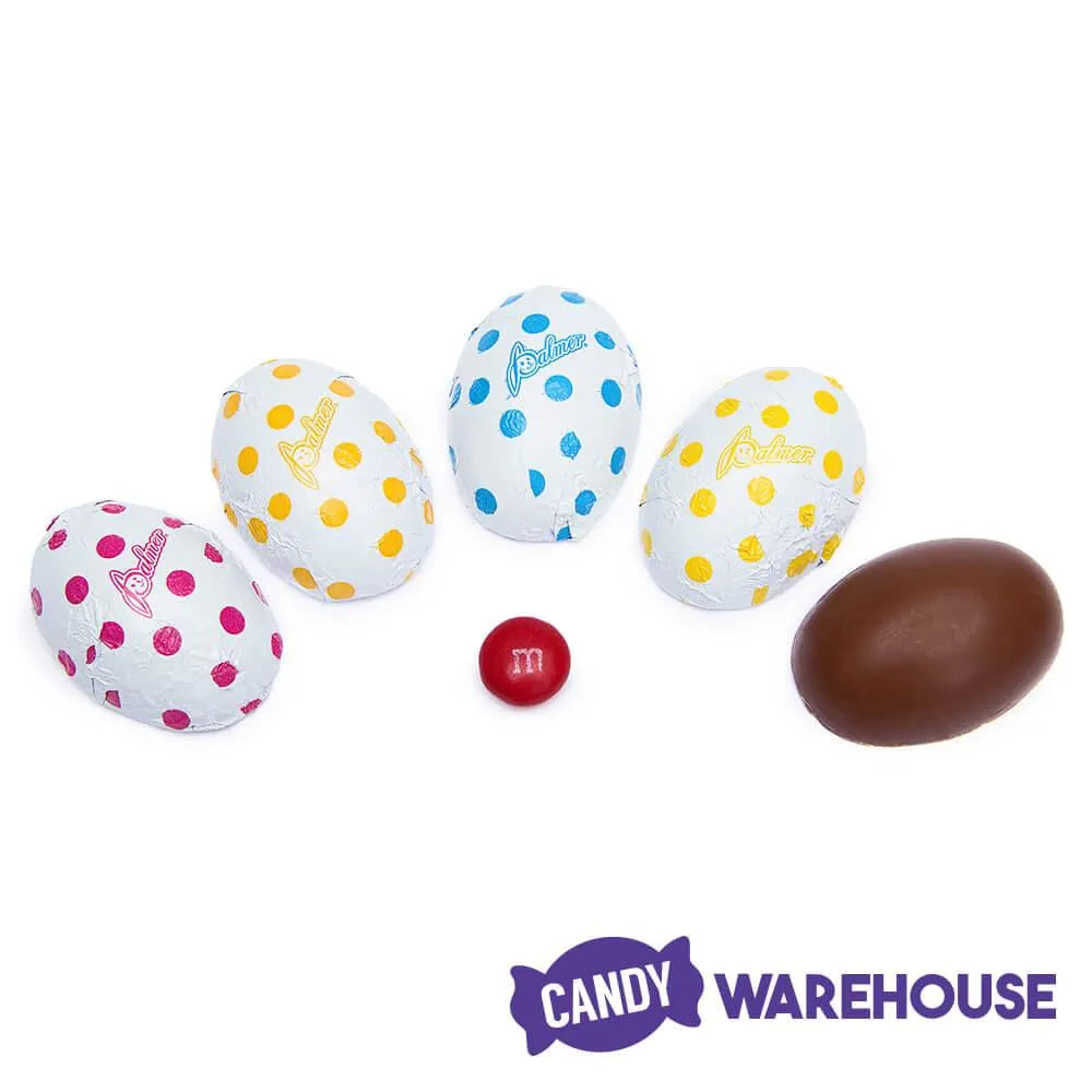 Palmer Foiled Chocolate Polka Dot Easter Eggs: 4LB Bag