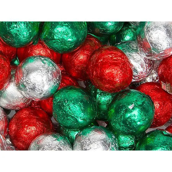 Palmer Foiled Christmas Dairy Good Chocolate Balls: 5LB Bag