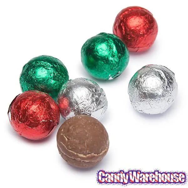 Palmer Foiled Christmas Dairy Good Chocolate Balls: 5LB Bag