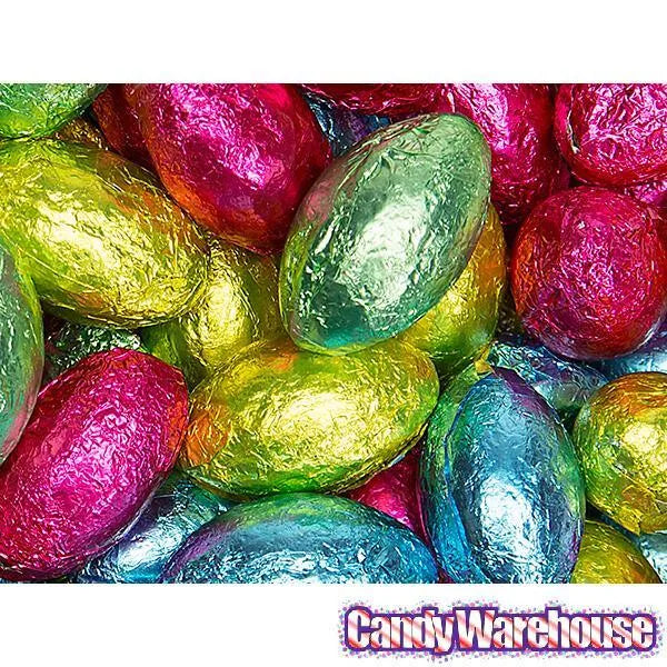 Palmer Foiled Dairy Good Chocolate Eggs Candy: 5LB Bag