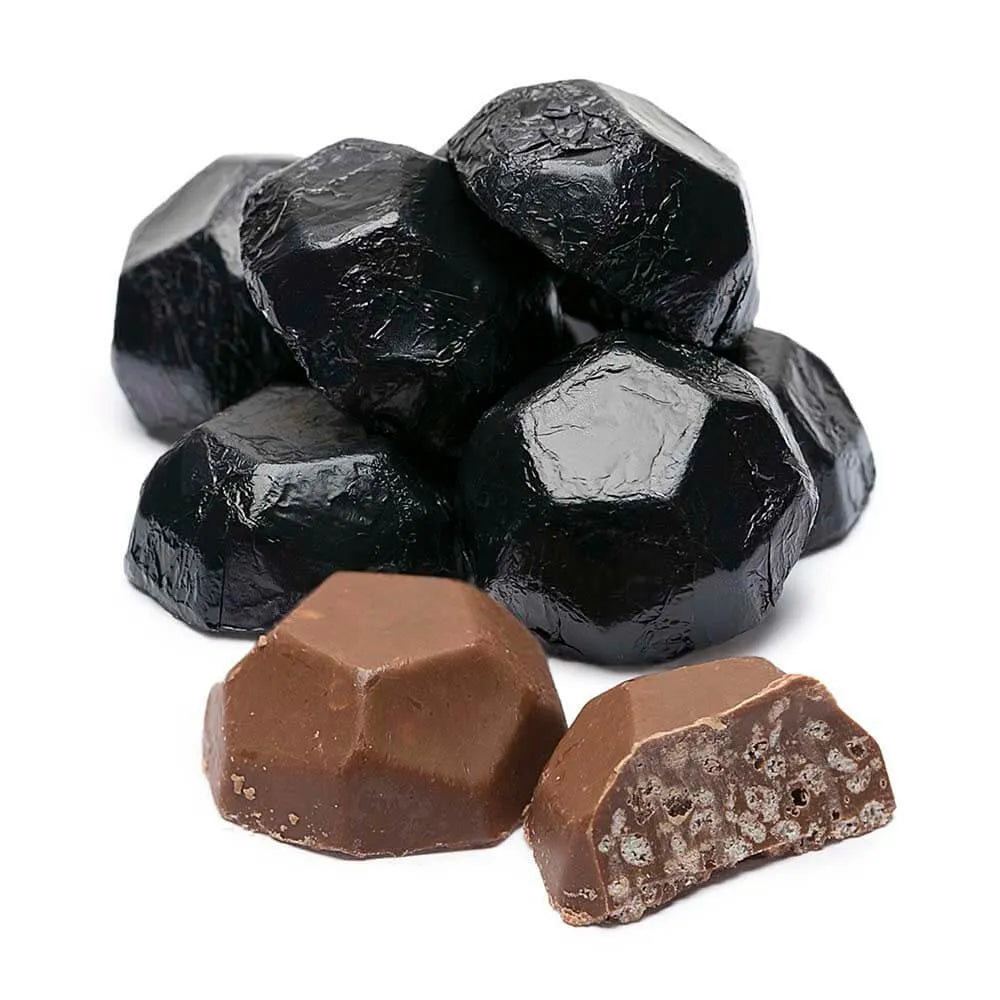 Palmer Foiled Double Crisp Chocolate Black Coal Candy: 4LB Bag