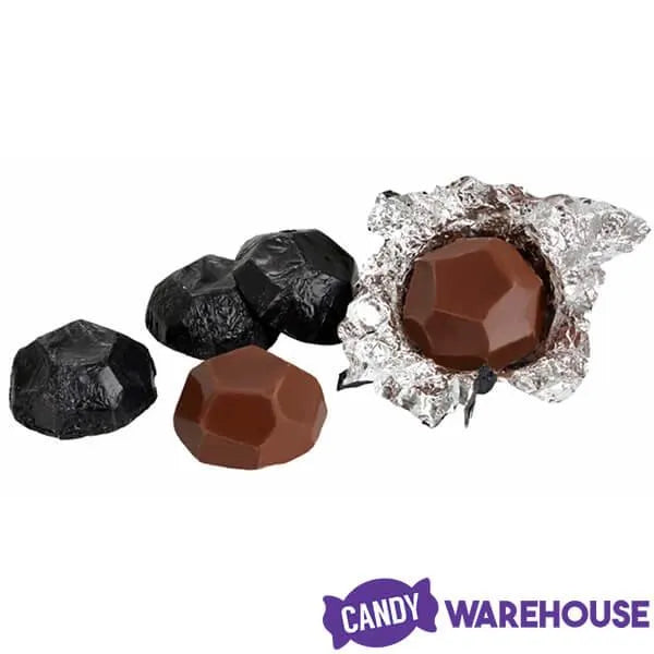 Palmer Foiled Double Crisp Chocolate Black Coal Candy: 4LB Bag