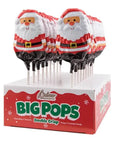 Palmer Foiled Milk Chocolate Santa Pops: 18-Piece Box