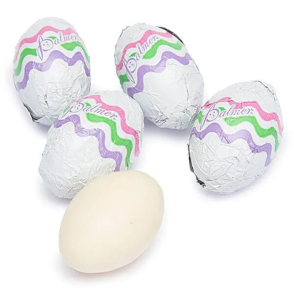 Palmer Foiled White Chocolate Easter Eggs: 5LB Bag