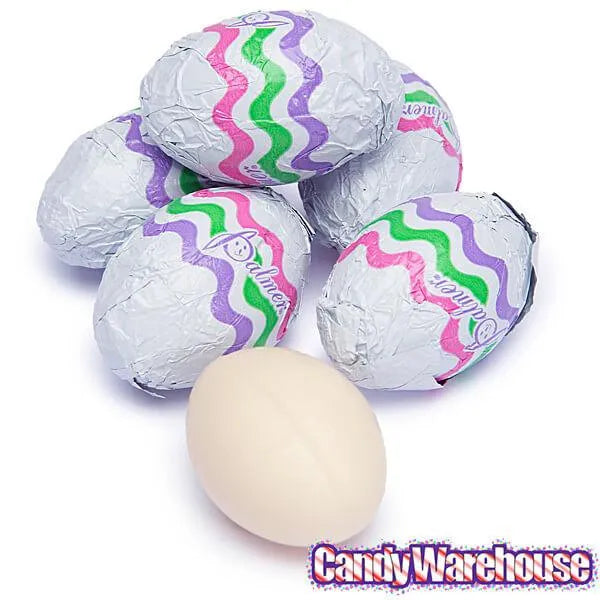 Palmer Foiled White Chocolate Easter Eggs: 5LB Bag