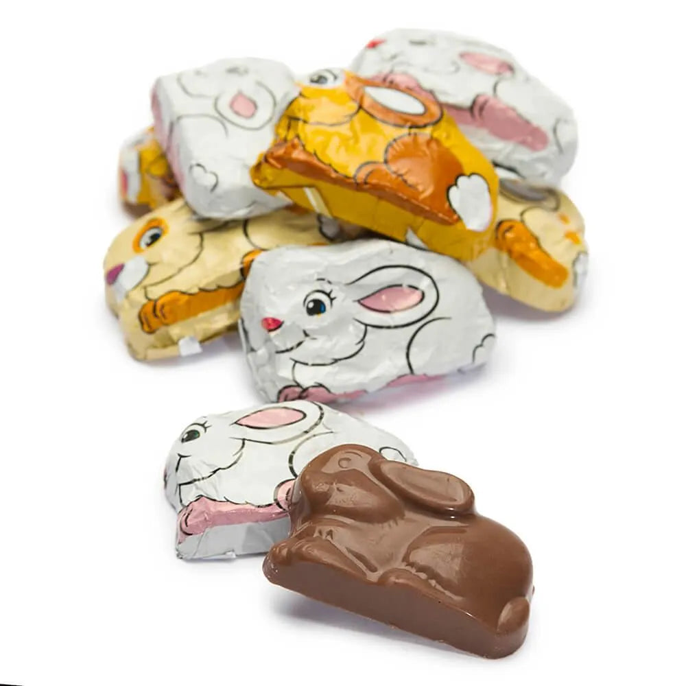 Palmer Hoppy Bunnies Foiled Milk Chocolate Easter Candy: 4LB Bag