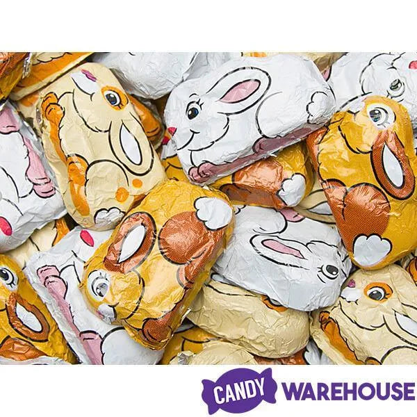 Palmer Hoppy Bunnies Foiled Milk Chocolate Easter Candy: 4LB Bag