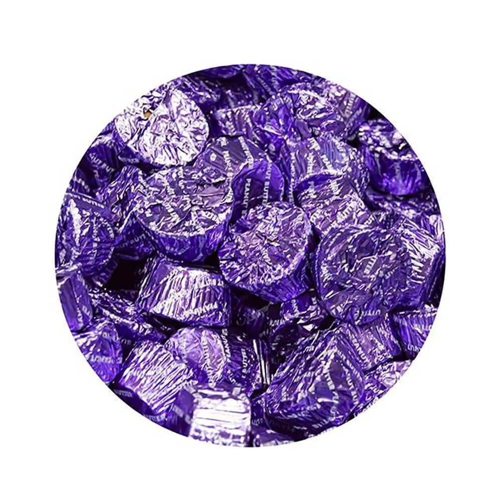 Palmer Purple Foiled Peanut Butter Cups: 4LB Bag