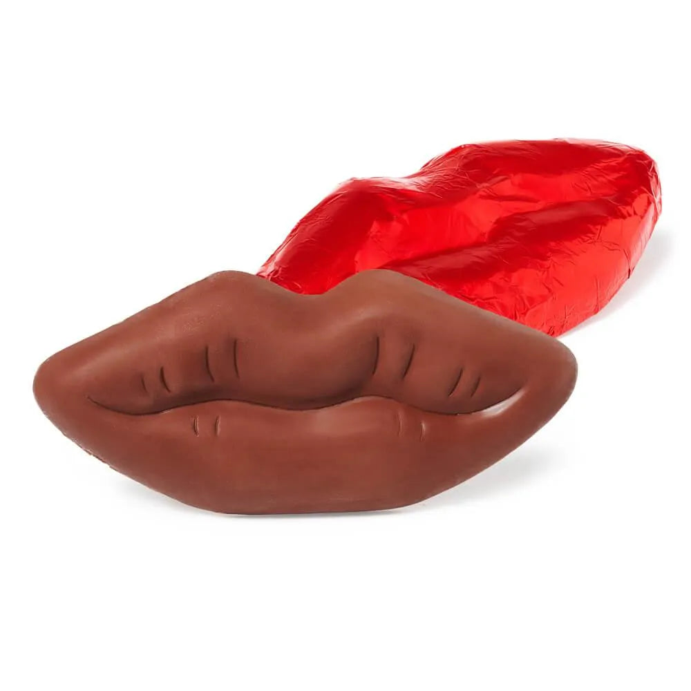 Palmer Red Foiled Giant Milk Chocolate Lips in Gift Box