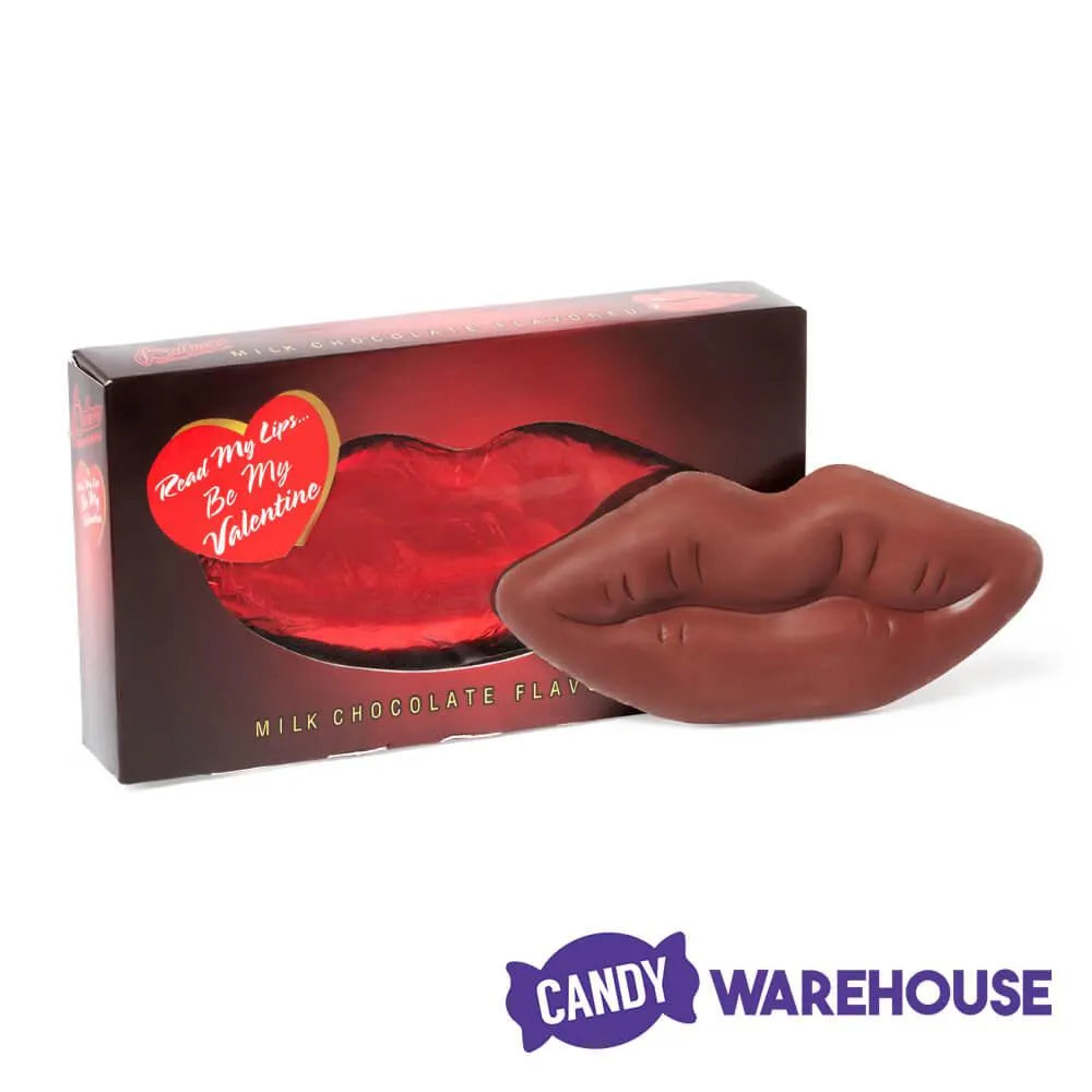 Palmer Red Foiled Giant Milk Chocolate Lips in Gift Box