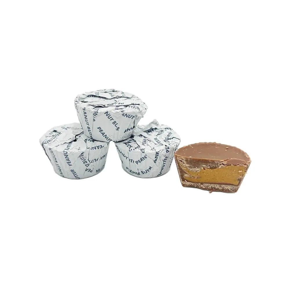 Palmer White Foiled Peanut Butter Cups: 4LB Bag