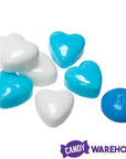 Pastel Blue & White Candy Hearts: 10-Ounce Bag