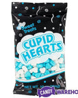 Pastel Blue & White Candy Hearts: 10-Ounce Bag