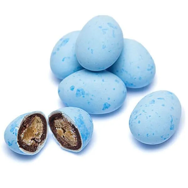 Pastel Blue Caramel Filled Chocolate Robin Eggs Candy: 2LB Bag