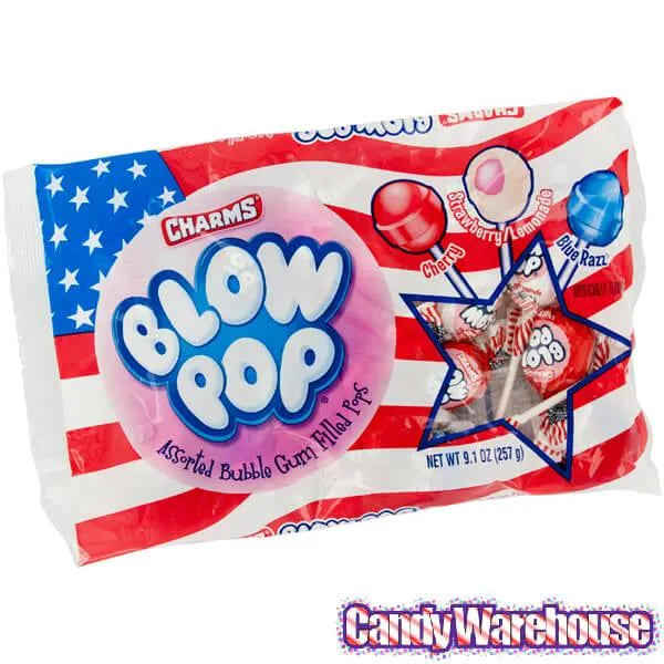 Patriotic USA Charms Blow Pops: 14-Piece Bag