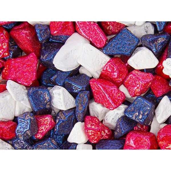 Patriotic USA Chocolate Rocks Candy: 1LB Bag