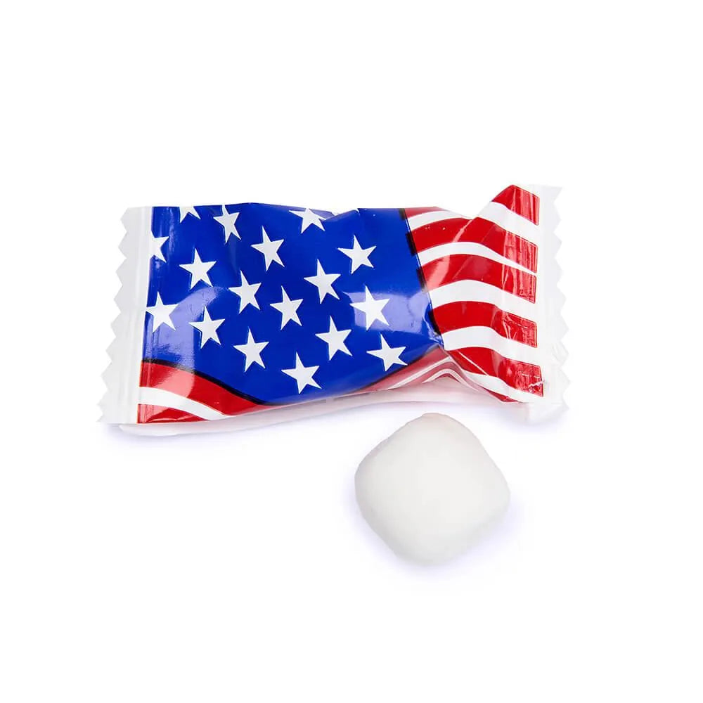 Patriotic USA Flag Wrapped Butter Mint Creams: 300-Piece Case