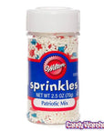 Patriotic USA Mix Sprinkles: 2.5-Ounce Bottle