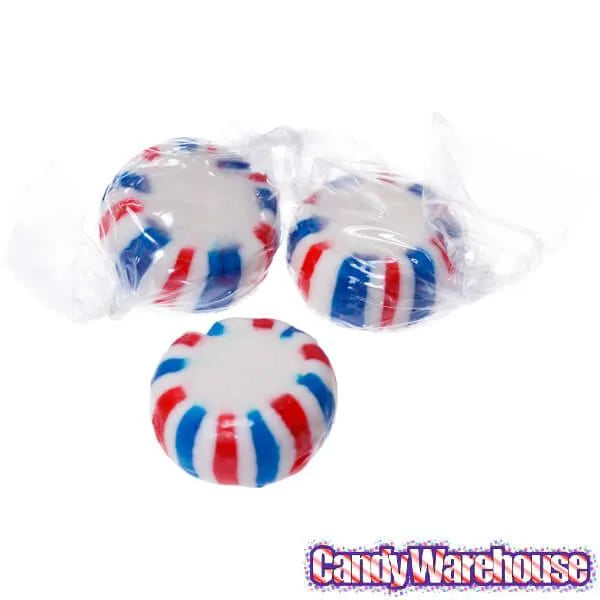 Patriotic USA Peppermint Starlight Mints Candy: 5LB Bag