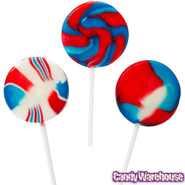 Patriotic USA Swirl Pops: 12-Piece Box