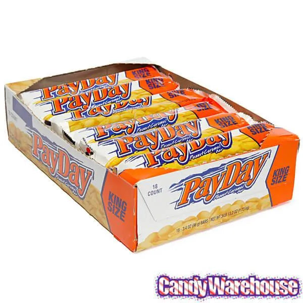 PayDay King Size Candy Bars: 18-Piece Box