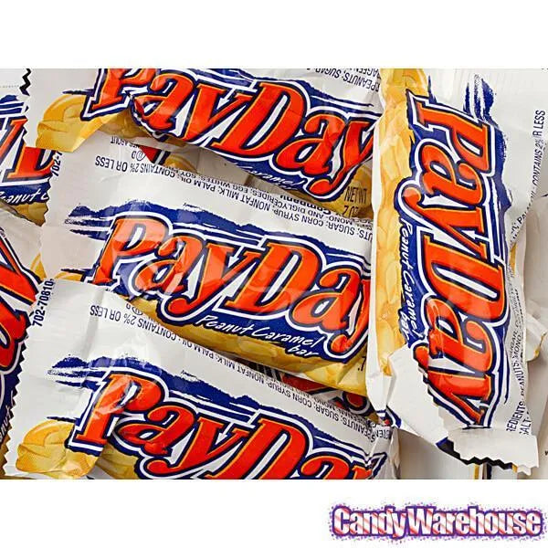 PayDay Snack Size Candy Bars: 192-Piece Case