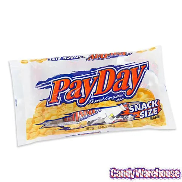 PayDay Snack Size Candy Bars: 192-Piece Case