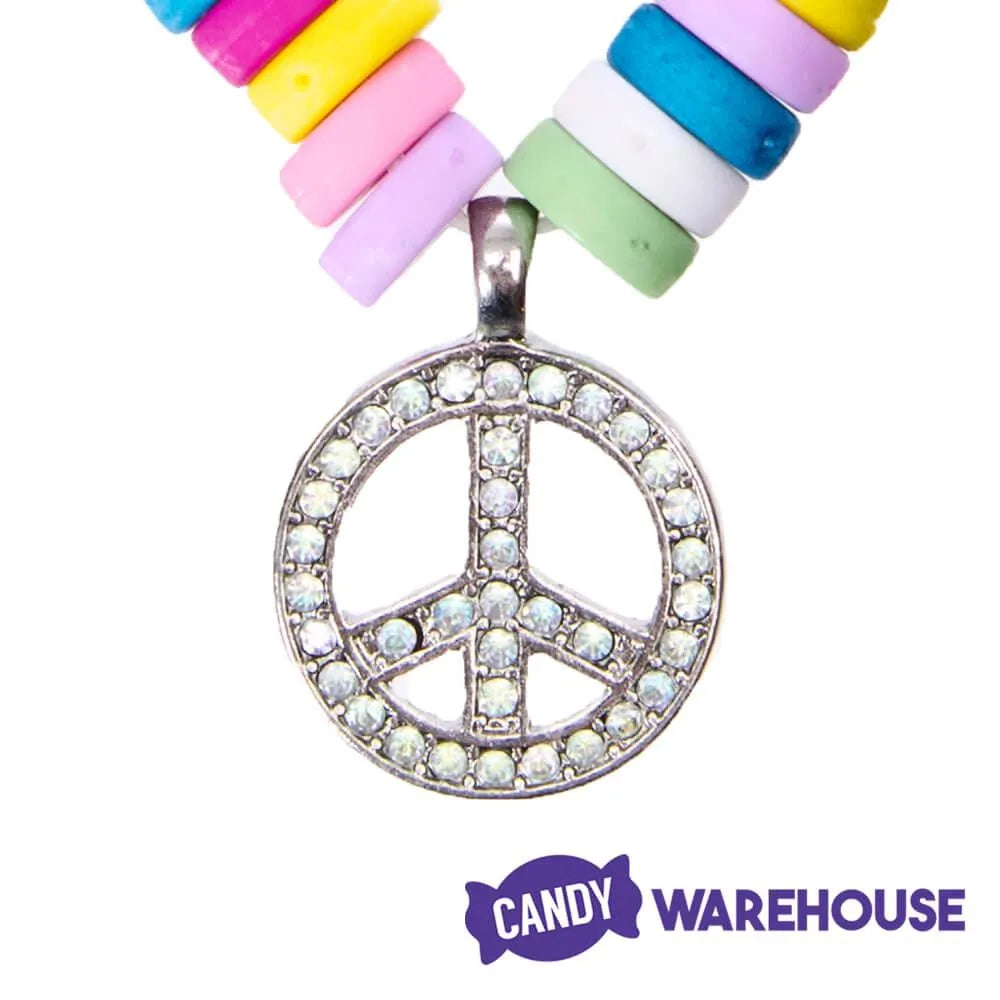 Peace Pendant Candy Bracelet