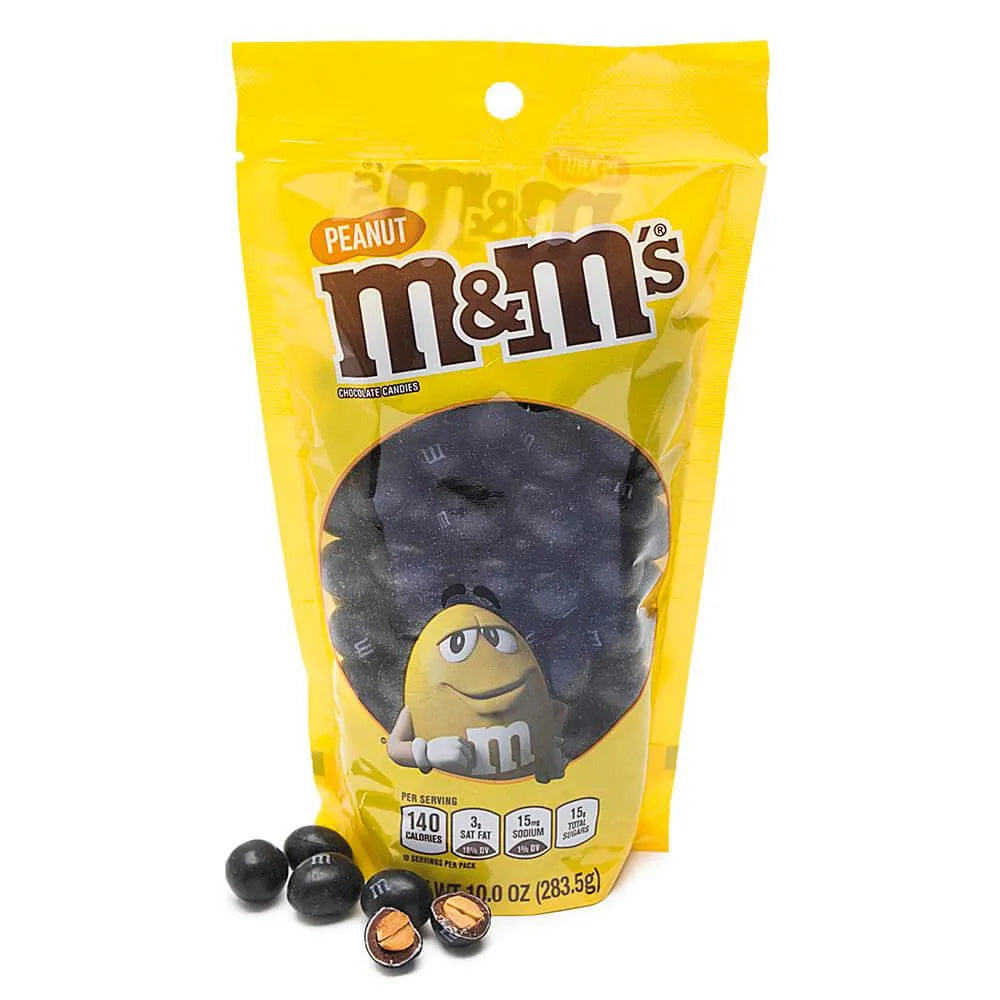 Peanut M&M's Milk Chocolate Candy - Black: 10-Ounce Bag