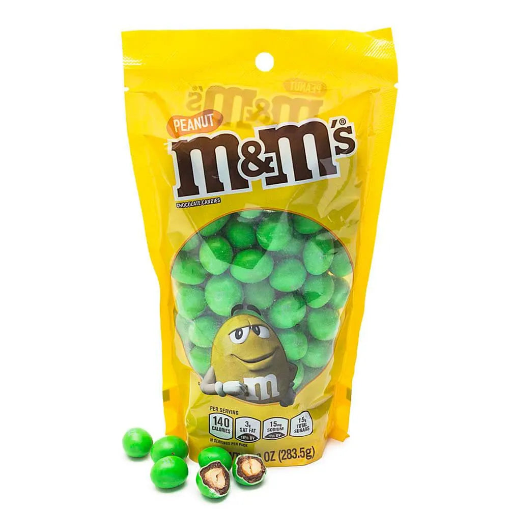 Peanut M&M's Milk Chocolate Candy - Green: 10-Ounce Bag