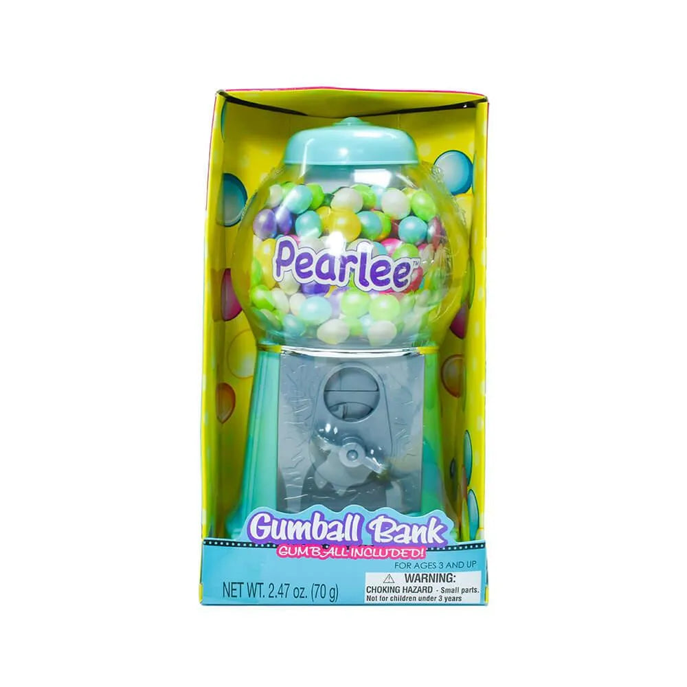 Pearlee 8.5-Inch Gumball Machine with Gumballs: 3-Piece Set