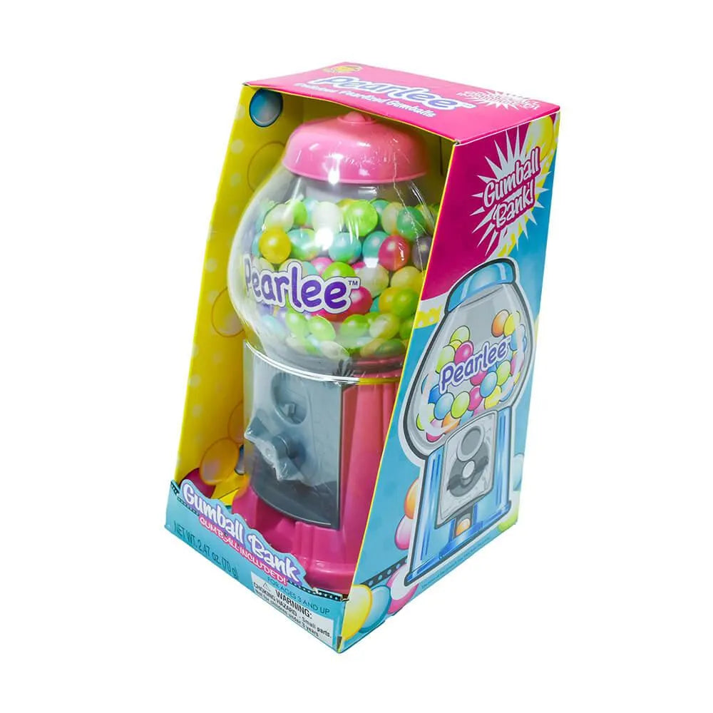 Pearlee 8.5-Inch Gumball Machine with Gumballs: 3-Piece Set