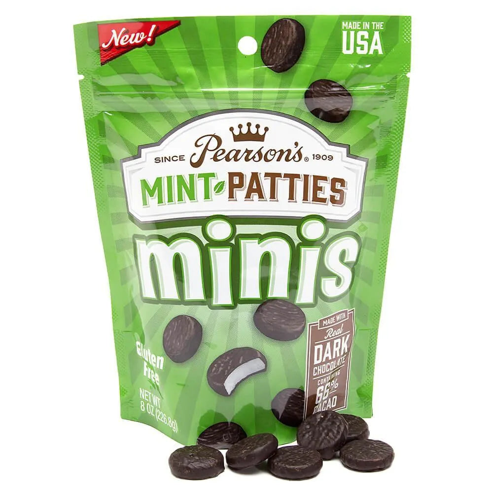 Pearson's Mint Chocolate Mini Patties: 8-Ounce Bag