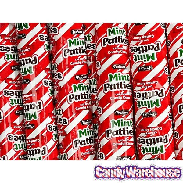 Pearson's Mint Patties Creamy Candy Cane Sticks: 85-Piece Box