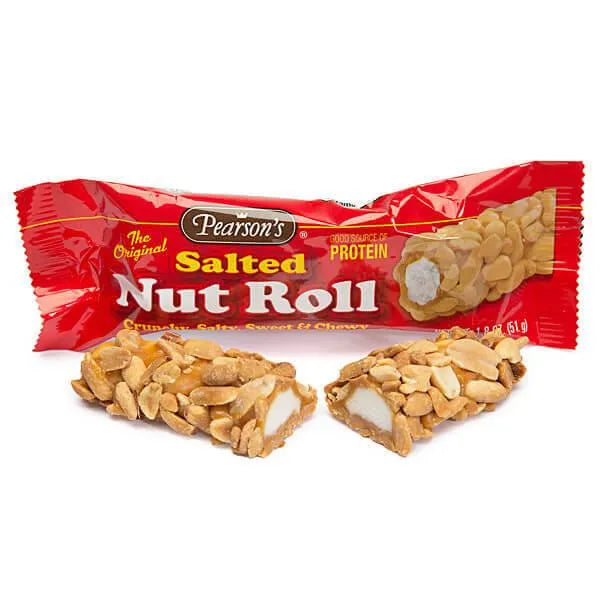 Pearson's Salted Nut Roll Candy Bars: 24-Piece Box